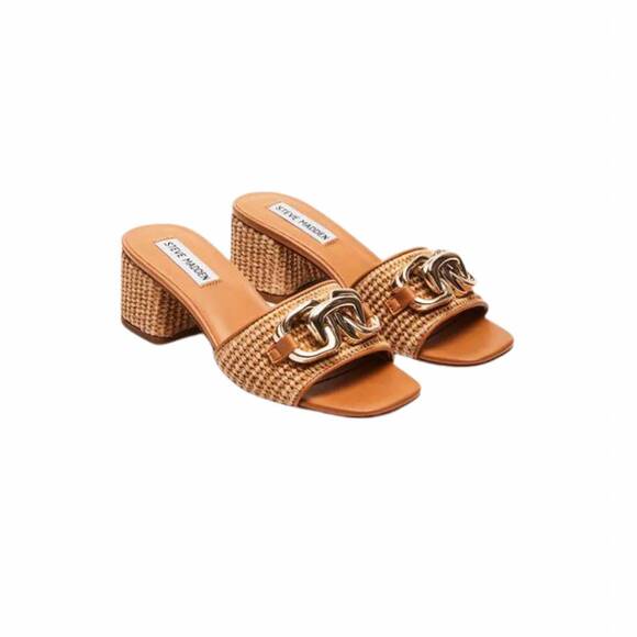 STEVE MADDEN Shoes - NEW STEVE MADDEN women's santana block heel in raffia